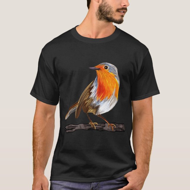 Robin Bird T Shirt (Framsida)