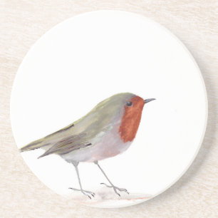 Robin bird underlägg sandsten