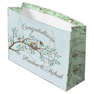 Robin Birds Nest Eggs Vår Baby Shower