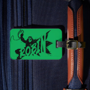 Robin Bläck Brush Namn Bagagebricka