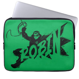 Robin Bläck Brush Namn Laptop Fodral