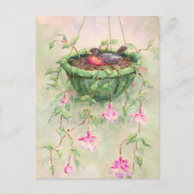 ROBIN BYGGA BO vid SHARON SHARPE Vykort (Framsida)