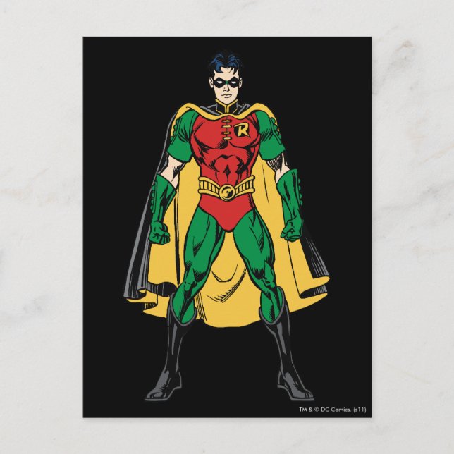 Robin Classic Stance Vykort (Framsida)