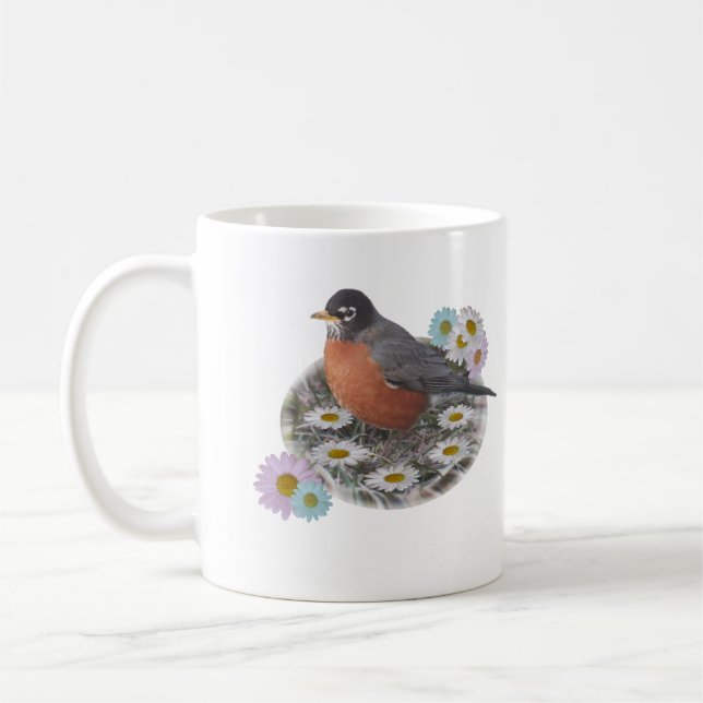 Robin Daisy Fairy Ring Kaffemugg (Vänster)