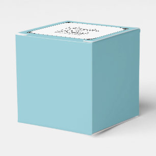 Robin Egg Blue Posh Wedding Favor Box Presentaskar