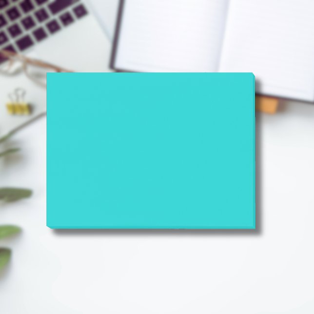 Robin Egg Blue Solid Färg | Klassisk | ELEGANT Post-it Block (Skapare uppladdad)