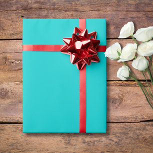 Robin Egg Blue Solid Färg Klassisk ELEGANT Presentpapper