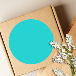 Robin Egg Blue Solid Färg | Klassisk | ELEGANT Runt Klistermärke<br><div class="desc">Robin Egg Blue Solid Färg | Klassisk | ELEGANT | TRENDIG | SNYGGT | Gått</div>