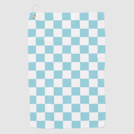 Robin Egg Blue with White Square Pattern
