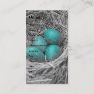 Robin Eggs Grunge Visitkort