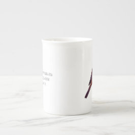 Robin fågel benporslin mugg