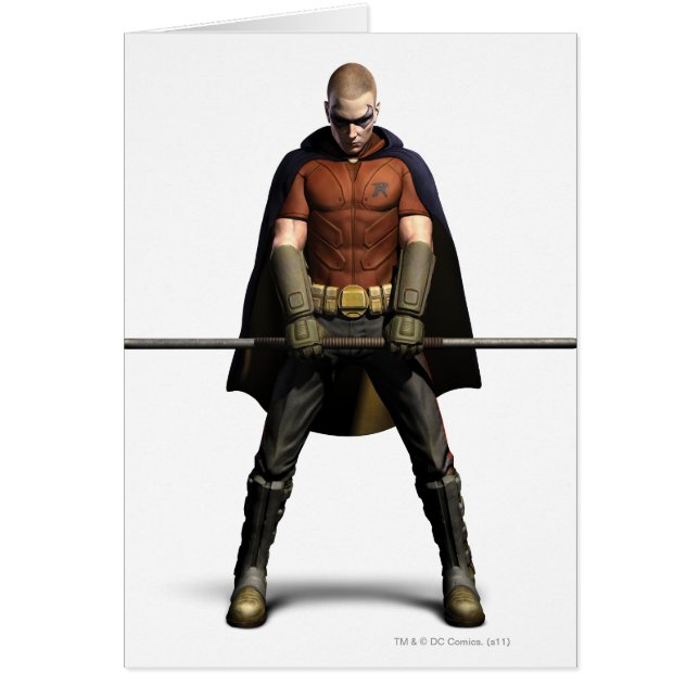 Robin Färg Hälsningskort (Framsidan)