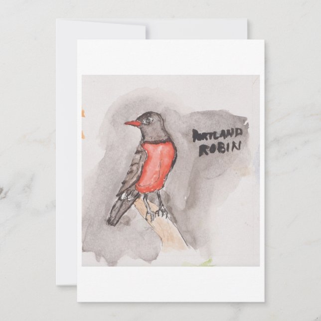 Robin Greeting Card Inbjudningar (Framsida)