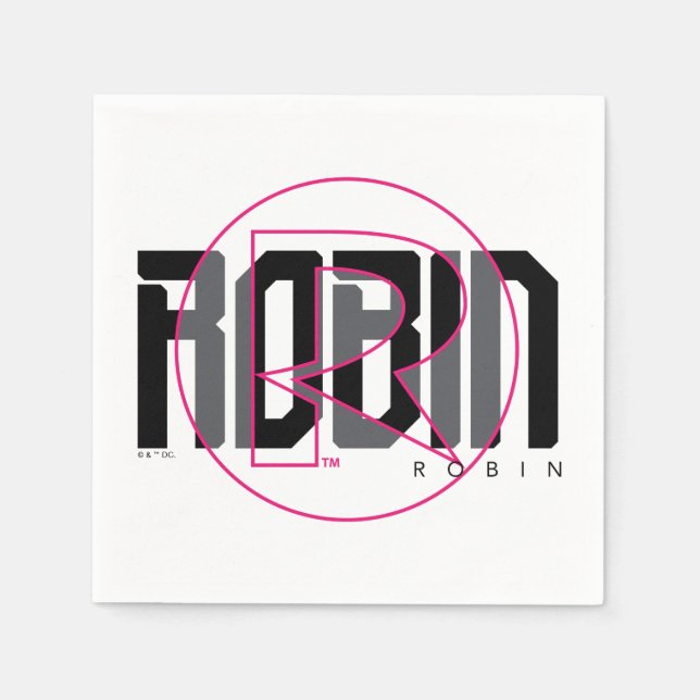 Robin Hi-Tech Namn Graphic Pappersservett (Framsidan)