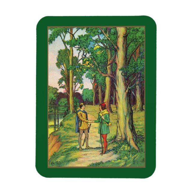 Robin Hood And Little John Magnet (Vertikal)