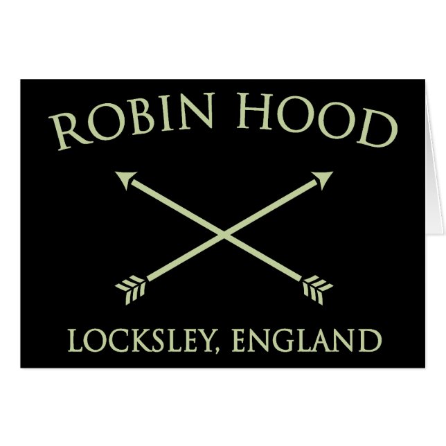 Robin Hood av locksleyen Hälsningskort (Framsidan Horizontal)