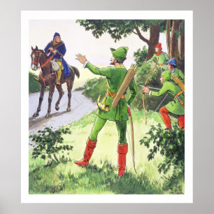 Robin Hood från "pip in i förflutnan" som Poster
