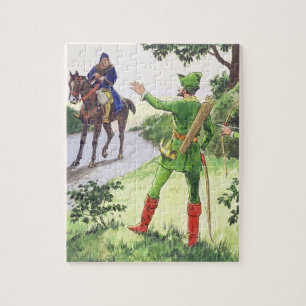 Robin Hood från "pip in i förflutnan" som Pussel