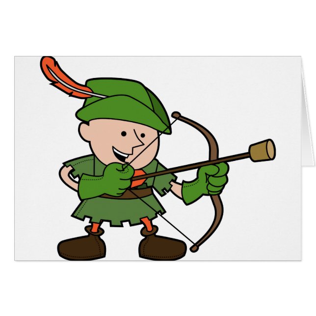 Robin Hood Hälsningskort (Framsidan Horizontal)
