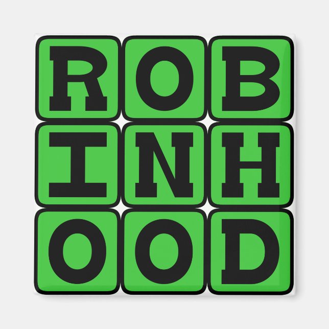 Robin Hood, Hjältefredlös från Sherwoodskogen Magnet (Framsidan)