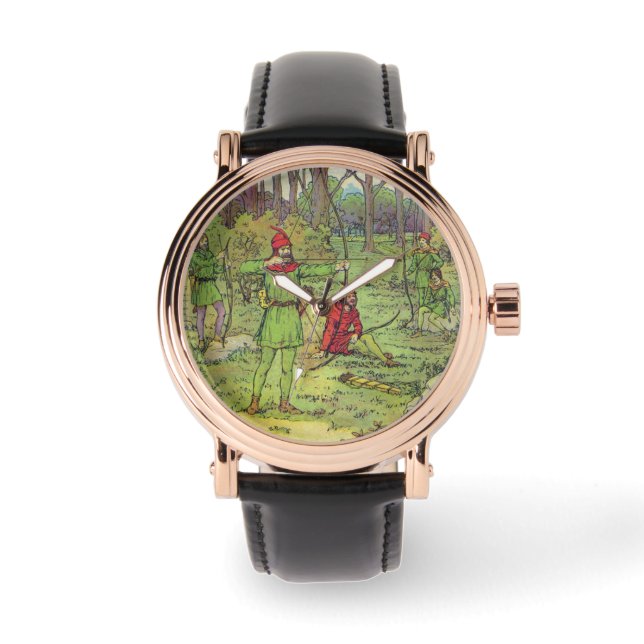 Robin Hood i skogen  Armbandsur (Framsida)