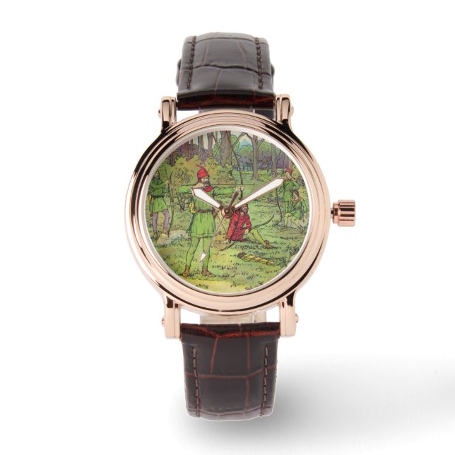 Robin Hood i skogen  Armbandsur (Framsida)
