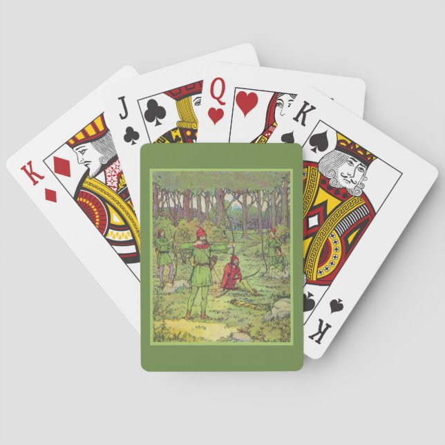 Robin Hood i skogen  Casinokort (Baksidan)