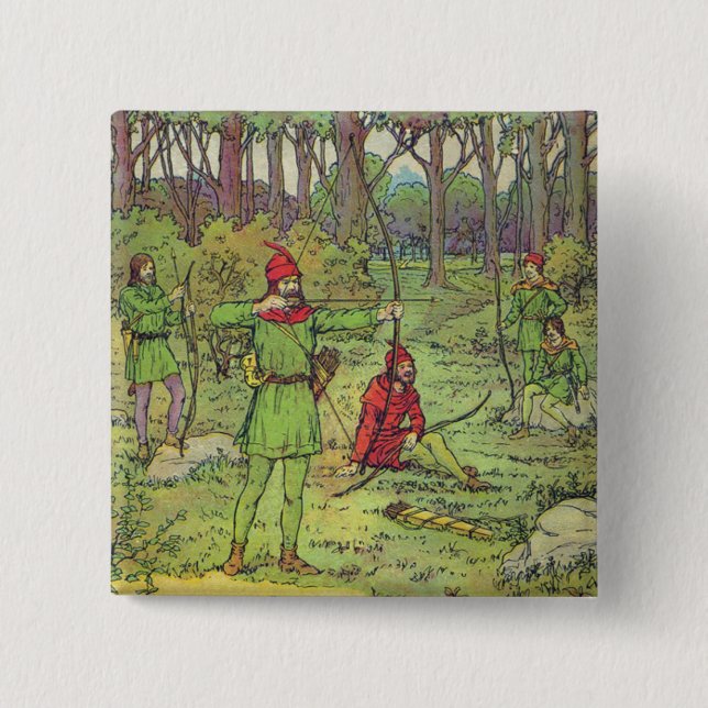 Robin Hood i skogen  Knapp (Framsida)