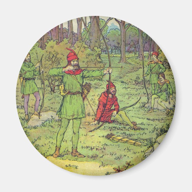 Robin Hood i skogen  Magnet (Framsidan)