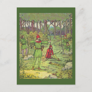 Robin Hood i skogen Vykort