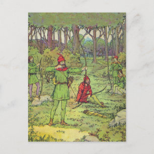 Robin Hood i skogen Vykort