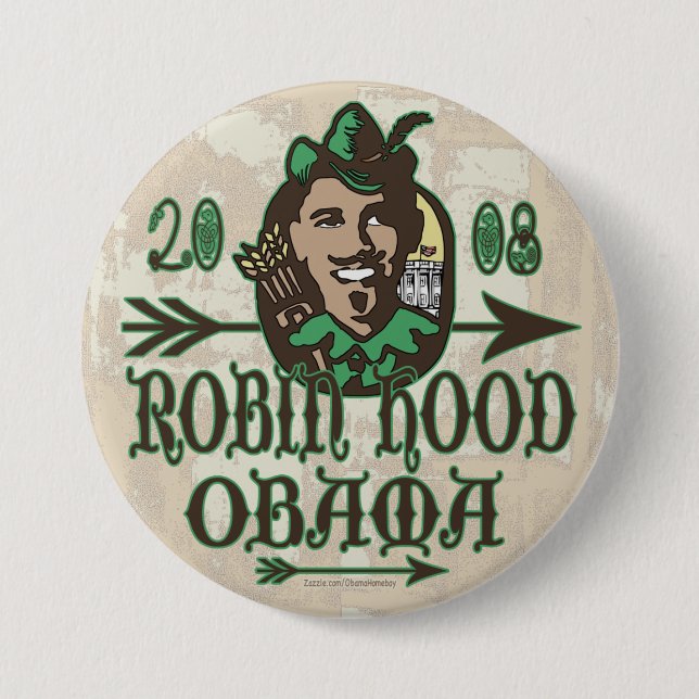Robin Hood Obama knäppas Knapp (Framsida)