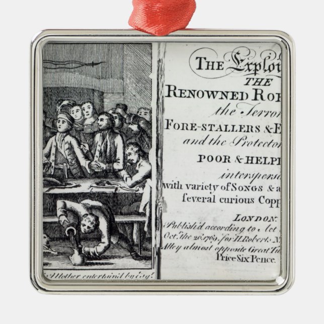 Robin Hood och hans mor Julgransprydnad Metall (Framsidan)