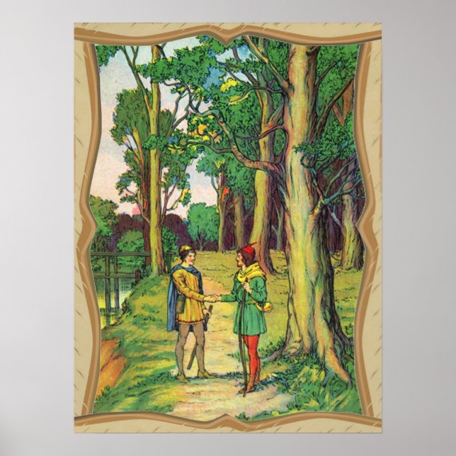 Robin Hood och Lille John-affisch Poster (Framsidan)