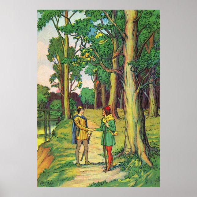 Robin Hood och Lille John  Poster (Framsidan)