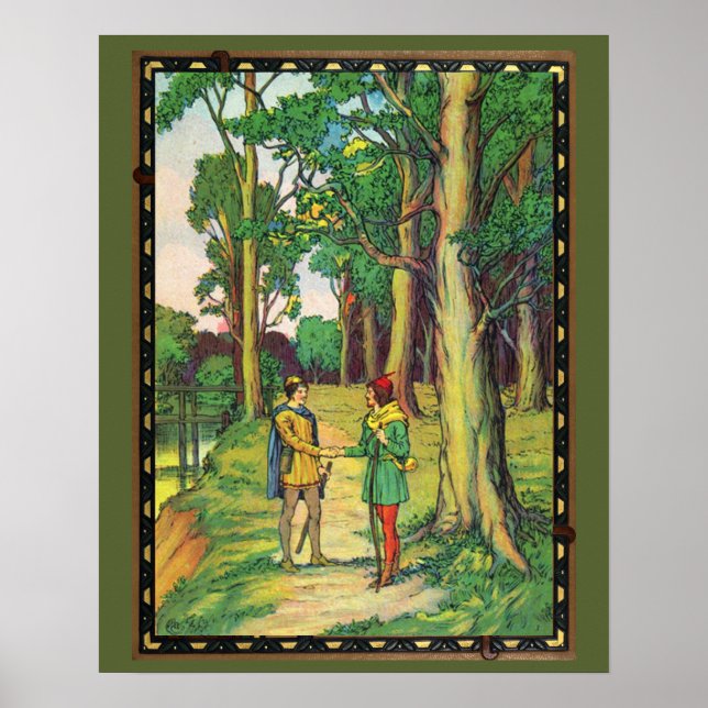 Robin Hood och Lille John Poster (Framsidan)