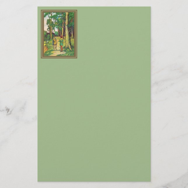 Robin Hood och lite John Brevpapper (Framsida)