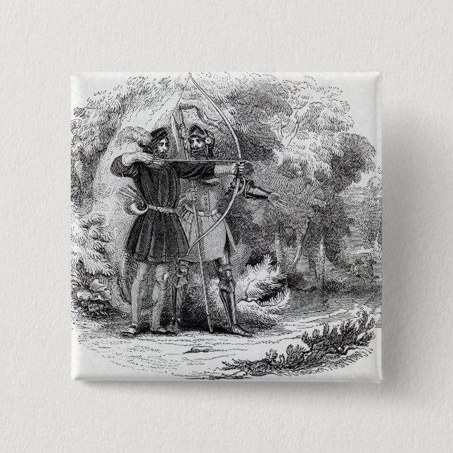 Robin Hood och lite John Knapp (Framsida)