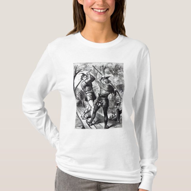 Robin Hood och lite John Tee Shirt (Framsida)