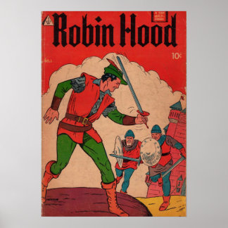 Robin Hood Serietidningsomslag Poster
