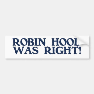 Robin Hood var högert Bildekal
