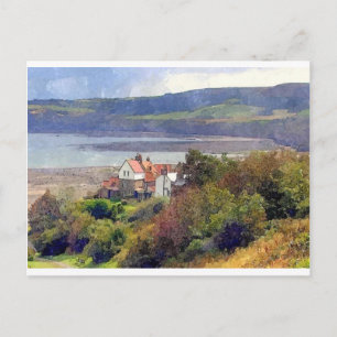 Robin Huva Bay, Yorkshire, England Vykort