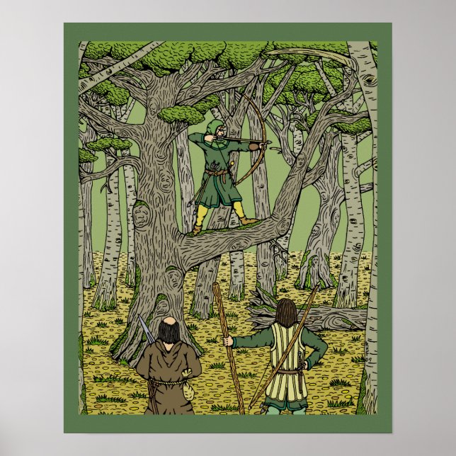 Robin Huva i Sherwood Forest Poster (Framsidan)