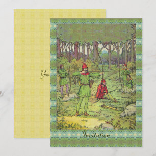 Robin Huva i skogsinbjudan Inbjudningar