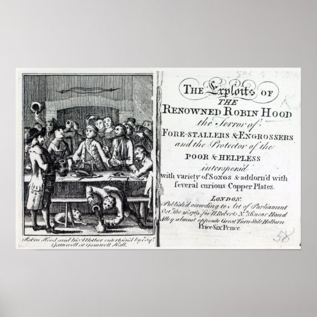 Robin Huva och hans mor Poster (Framsidan)