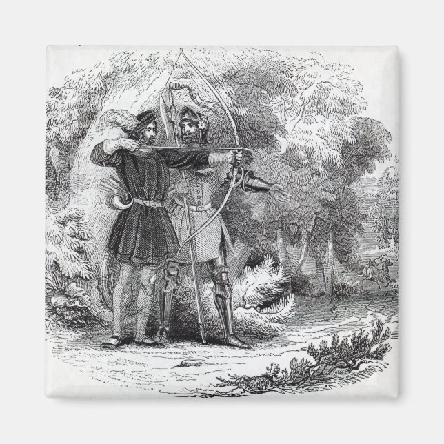 Robin Huva och Little John Magnet (Framsidan)