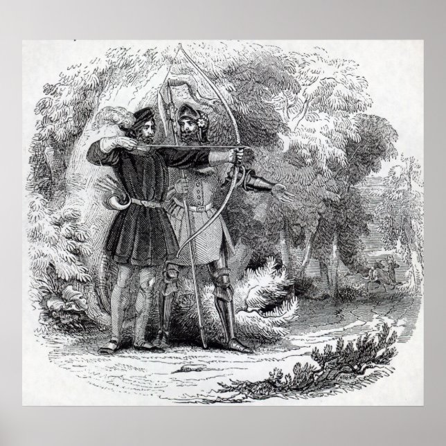 Robin Huva och Little John Poster (Framsidan)