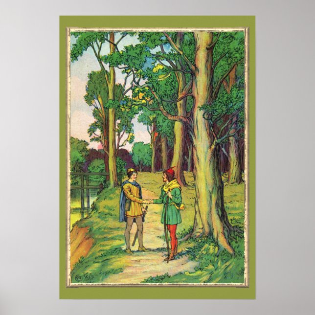 Robin Huva och Little John Poster (Framsidan)