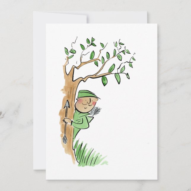 Robin Huva, Sherwood Forest, Nottingham Inbjudningar (Framsida)