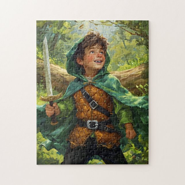 Robin Huva skild som barn Pussel (Vertikal)